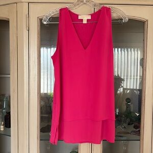 Michael Kors, fuchsia pink tank top size small gently used